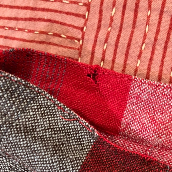 Vintage 1950s /1960s wool Scottish reversible Pleated Skirt W25L21 - Picture 6 of 16